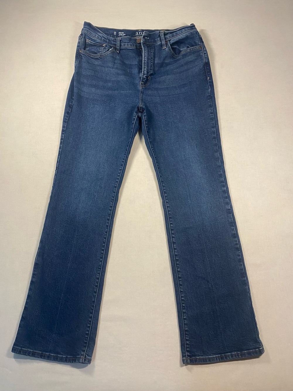 a.n.a Women's Dark Blue Boot-Cut Jeans